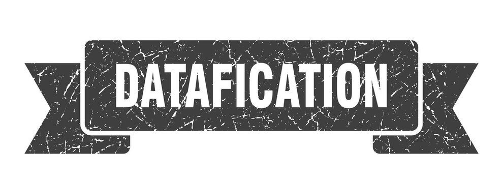 datafication ribbon. datafication grunge band sign. datafication banner
