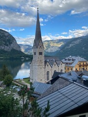 Hallstatt dorf in &ouml;sterreich im sommer