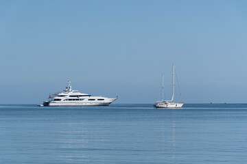 Two Yachts in the bay - Corsica