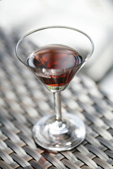 A glass of drink