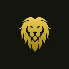Fototapeta premium Lion Head Logo Vector