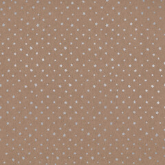 Seamless Silver Pattern on Kraft Paper Background