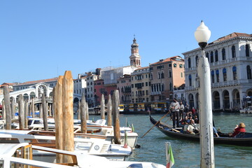 VENICE, ITALY – OCTOBER 24, 2012: A view of the Grand Canal of Venice