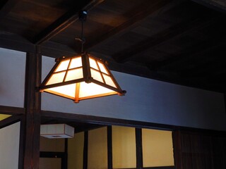 traditional Japanese style house interior lampshades