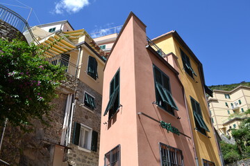 MANAROLA, ITALY – AUGUST 20, 2013: A view of Manarola, one of the Five Villages, in the Region of Liguria, Italy