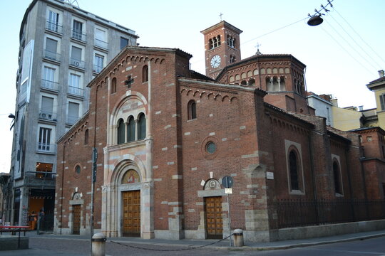 MILAN, ITALY &ndash; AUGUST 23, 2013: The Roman Catholic Church San Babila in Milan, Italy