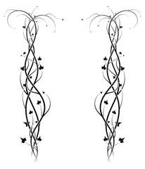 beautiful ivy pattern small frame on a white new