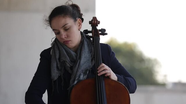 Concierto al aire libre violonchelistaChelo, m&uacute;sica, arte, alegr&iacute;a, vuelta, musical, directo, m&uacute;sico, joven, feliz, sonido, violinista, felicidad, aire libre, libertad, inspiraci&oacute;n, entretenido.