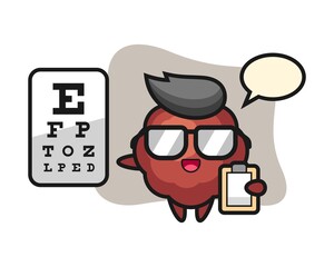Meatball cartoon as a ophthalmology