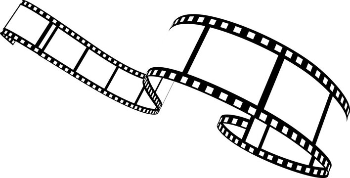 Film strip vector illustration on white