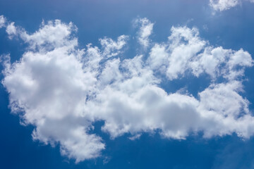 blue sky with beautiful natural white clouds