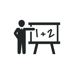 Fototapeta premium Math teacher icon
