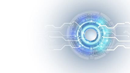 Abstract user HUD interface from futuristic elements. High-tech digital network, communications, high technology.