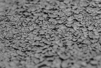 Cracks in the land in rural areas, India.