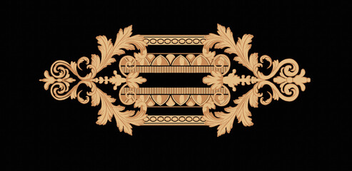 Baroque Rococo style wallpaper design, European background pattern, suitable for textile, clothing and bottom design