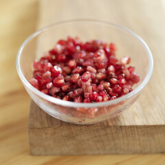 Bowl of pomegranate seeds