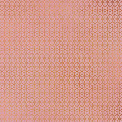 Seamless Copper Pattern on Vintage Rose Background