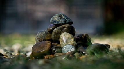 stones on the stone
