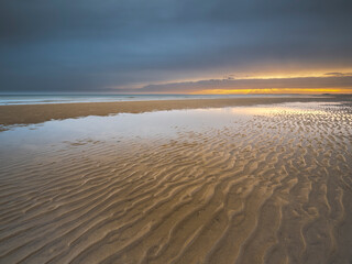 Fototapeta na wymiar Sand Patterns at Sunrise