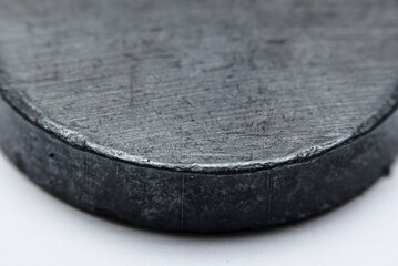 Macro detail of black magnet