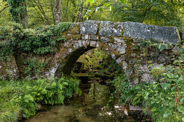 Obraz premium Old bridge in Castro Laboreiro Portugal