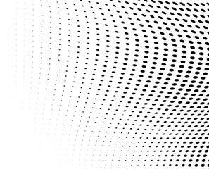 Black and white dotted halftone background