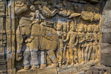 details in Borobudur Temple