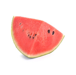 Sliced of watermelon isolated on white background.