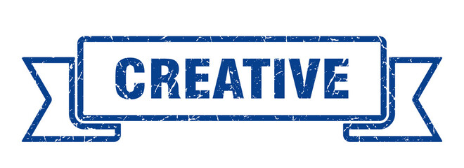 Fototapeta premium creative ribbon. creative grunge band sign. creative banner