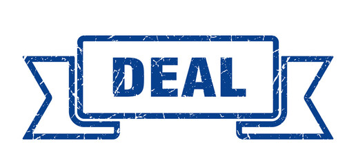 deal ribbon. deal grunge band sign. deal banner