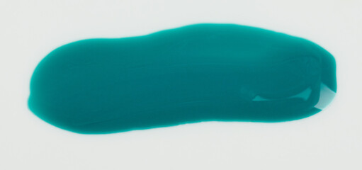 Aquamarine blue paint stroke