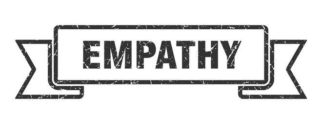 empathy ribbon. empathy grunge band sign. empathy banner