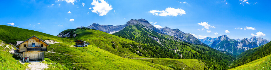 landscape at the european alps