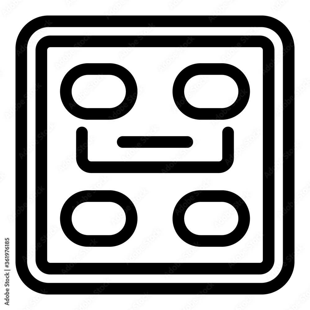 Poster smart scales device icon. outline smart scales device vector icon for web design isolated on white b