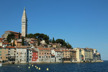 waterfront of the venetian town of Rovinj in Croatia