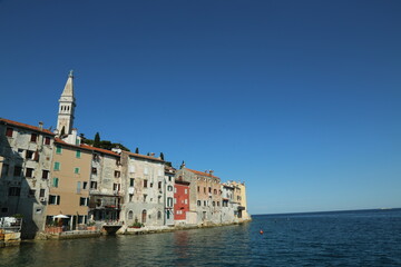 Fototapeta premium waterfront of the venetian town of Rovinj in Croatia