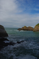 Fototapeta na wymiar Scenic South England Coastline Seaside Beautiful View of the Sea No People