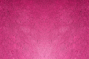 Bright pink background. Symmetric background wall texture with scratches. Perfect background with space for text or image.