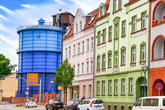 Historischer Gasspeicher in Bernau bei Berlin
