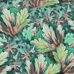 Obraz premium Floral Seamless Pattern. Artistic Background.