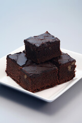 Brownies on a plate