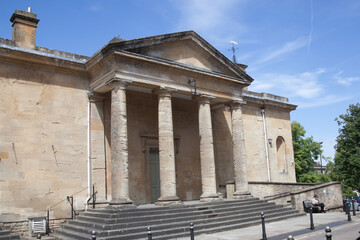 Fototapeta premium The Town Hall in Chipping Norton, Oxfordshire, UK 06 22 2020