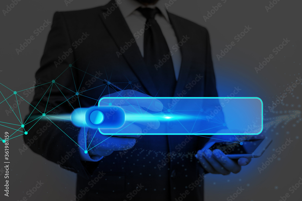 Poster graphics padlock for web data information security application system