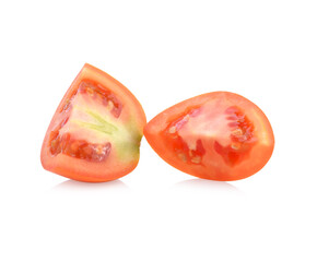 Fototapeta premium Cherry tomatoes stack isolated on white background