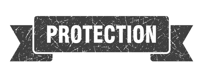 protection ribbon. protection grunge band sign. protection banner