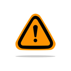 Attention Sign. yellow Warning Dangerous attention i icon.vector illustration