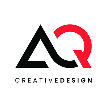 Modern letter AQ logo design