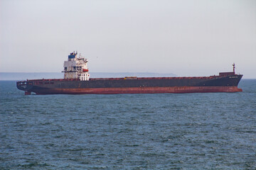 cargo ship in the sea