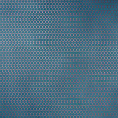 Seamless Rose Gold Pattern on Vintage Teal Background