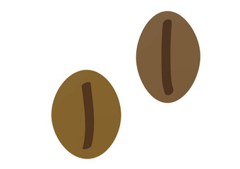 コーヒー豆のイラスト　焙煎豆